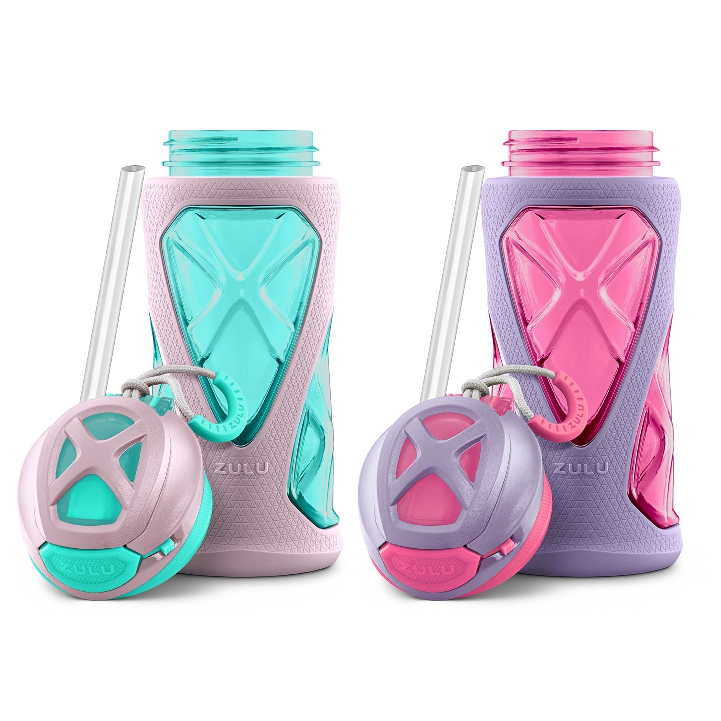 Torque 16oz Tritan™ Plastic Kids Water Bottle, Set of 2 I4